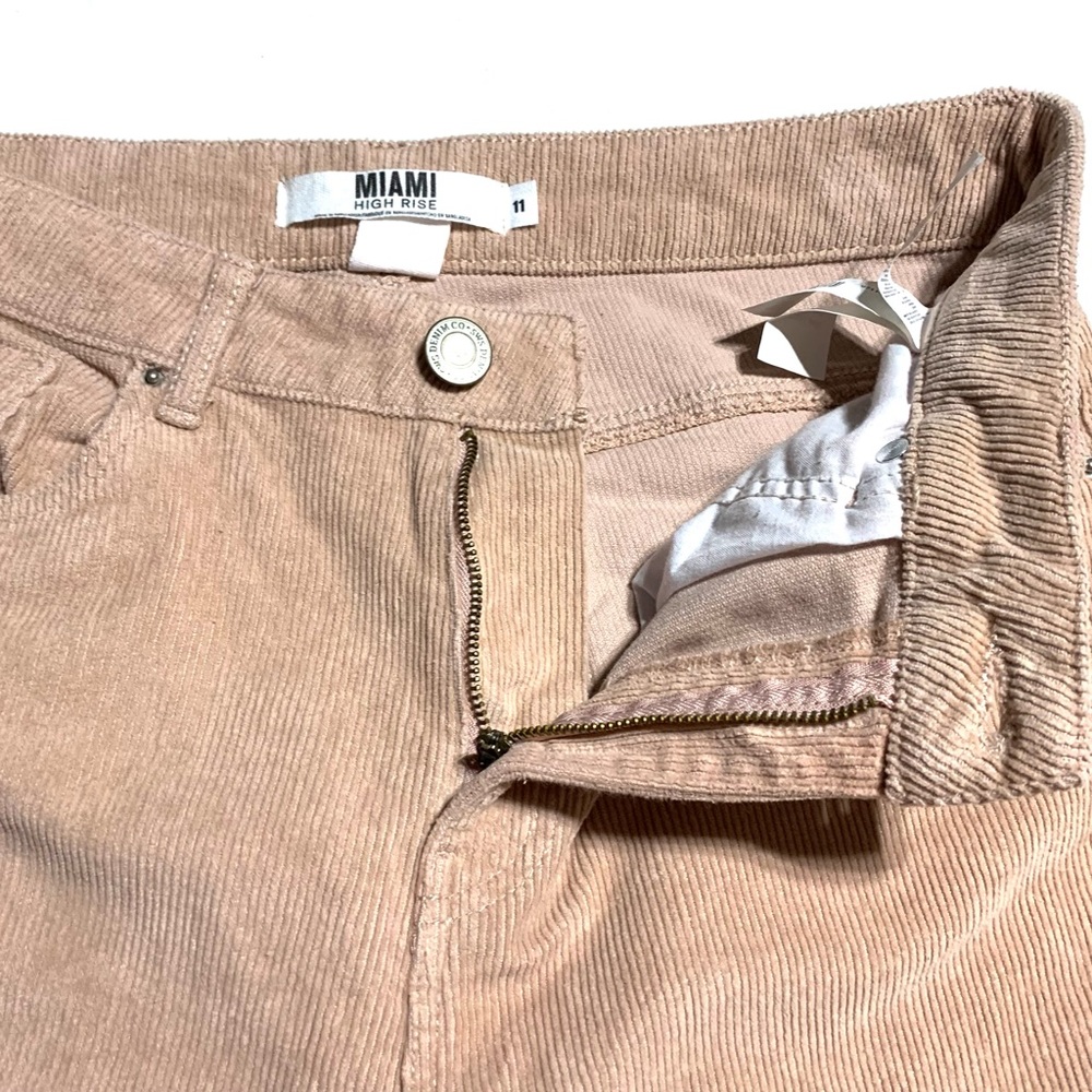 NWOT SWS Miami Blush Pink High Rise Corduroy Pants Size 11 Junior - Picture 4 of 13
